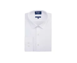 Camisa slim blanca de popelina de algodón Louis Classic Slim-Bexley Online
