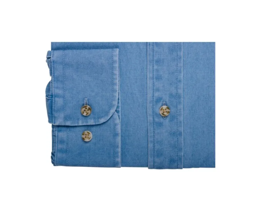 Camisa vaquera de hombre Denim claro Cheston-Bexley Cheap