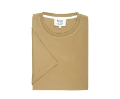 Camiseta de algodón orgánico Caqui claro Edgar Iii-Bexley Hot