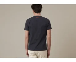 Camiseta de algodón orgánico lisa Gris Antracita Edgar Iii-Bexley Best Sale