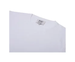 Camiseta de algodón orgánico liso Blanco Edgar Iii-Bexley Fashion
