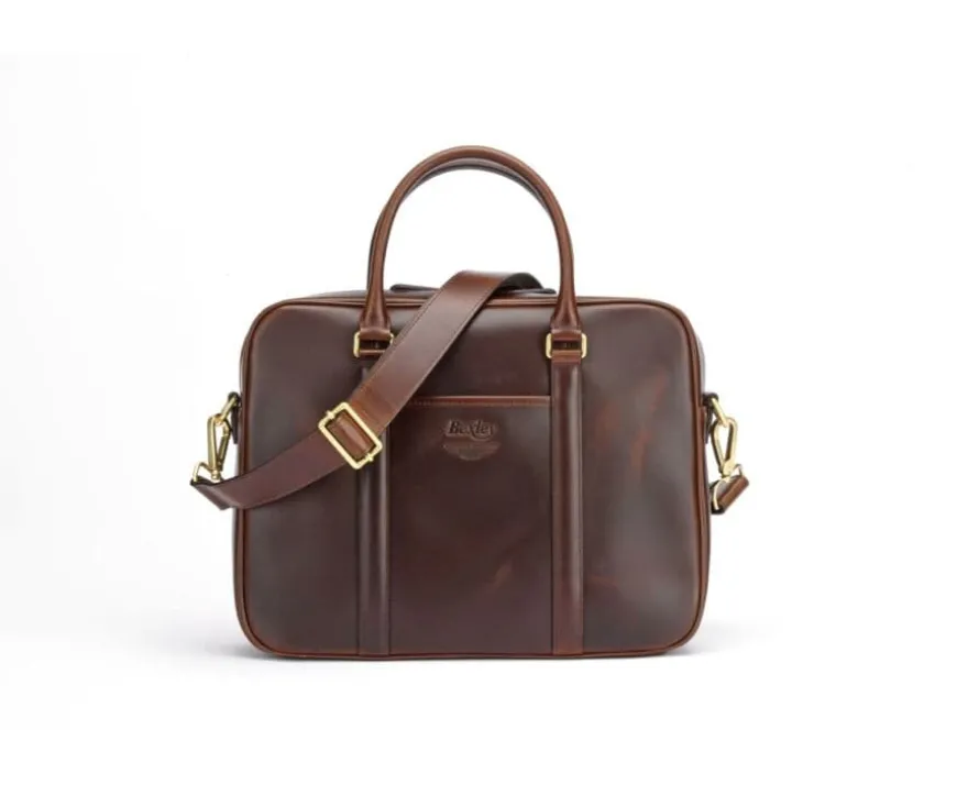 Cartera de cuero para hombre con bandolera Chocolate Karlington Iii-Bexley Outlet