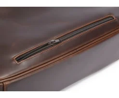 Cartera de cuero para hombre con bandolera Chocolate Karlington Iii-Bexley Outlet