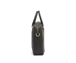 Cartera de cuero para hombre con bandolera Chocolate granulado Karlington Iii-Bexley Clearance