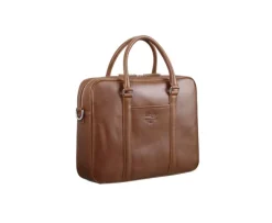 Cartera de hombre de piel con bandolera Dorado Karlington Iii-Bexley Fashion