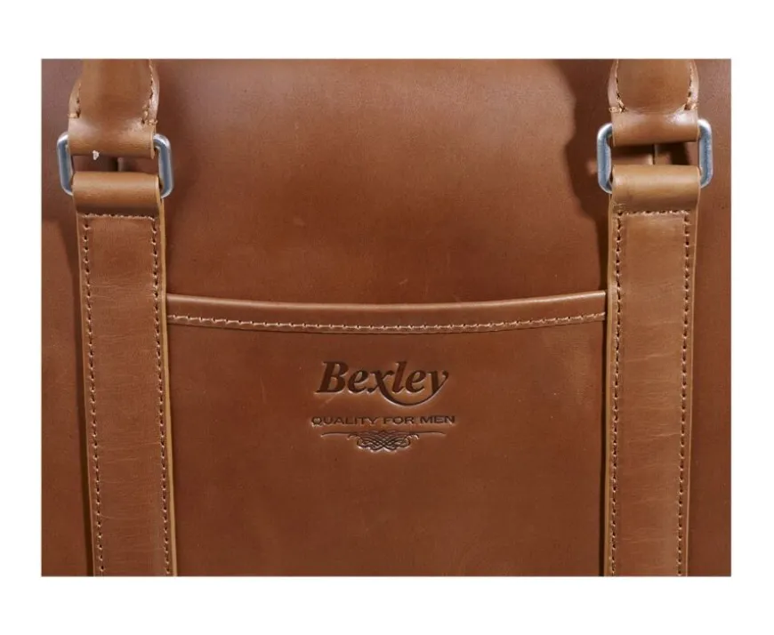 Cartera de hombre de piel con bandolera Dorado Karlington Iii-Bexley Fashion
