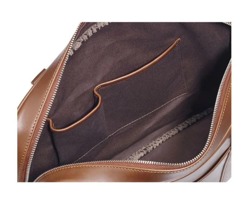 Cartera de hombre de piel con bandolera Dorado Karlington Iii-Bexley Fashion