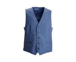 Chaleco de traje hombre Azul claro moteado Chaleco Lazare-Bexley Discount