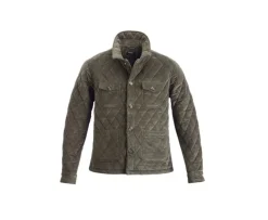 Chaqueta acolchada de pana verde oliva oscuro para hombre Filibert-Bexley Discount