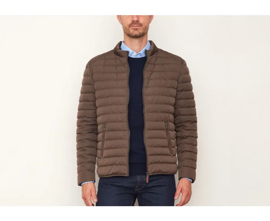 Chaqueta acolchada ligera de invierno para hombre Marrón Sven Iii-Bexley Store