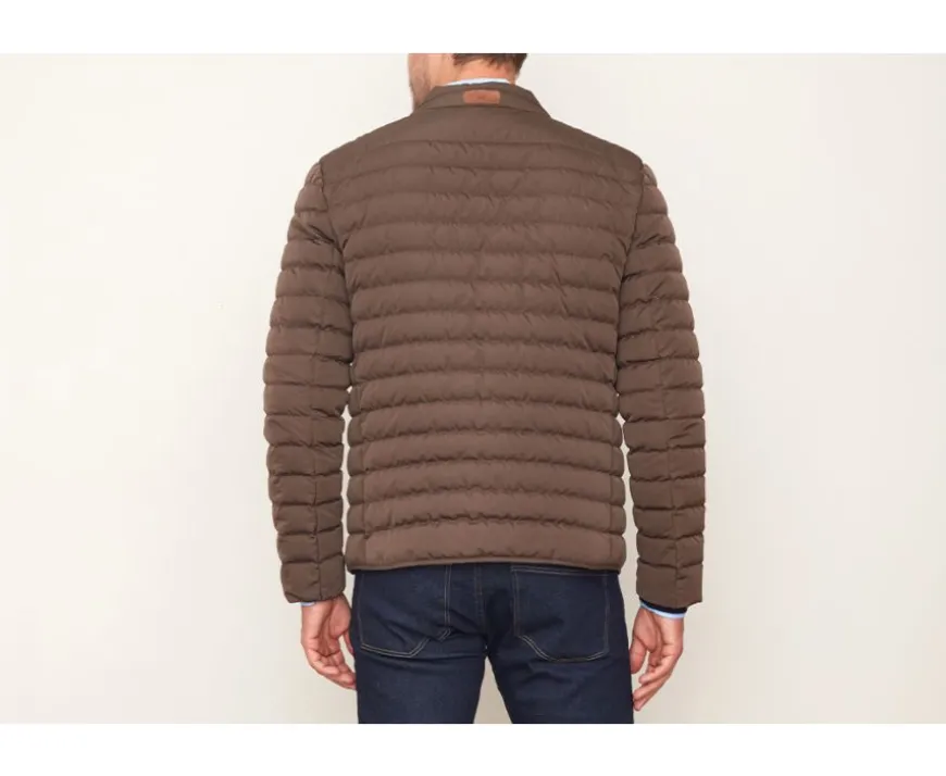 Chaqueta acolchada ligera de invierno para hombre Marrón Sven Iii-Bexley Store