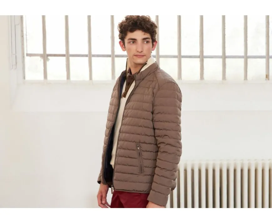 Chaqueta acolchada ligera de invierno para hombre Marrón Claro Sven Iii-Bexley Shop