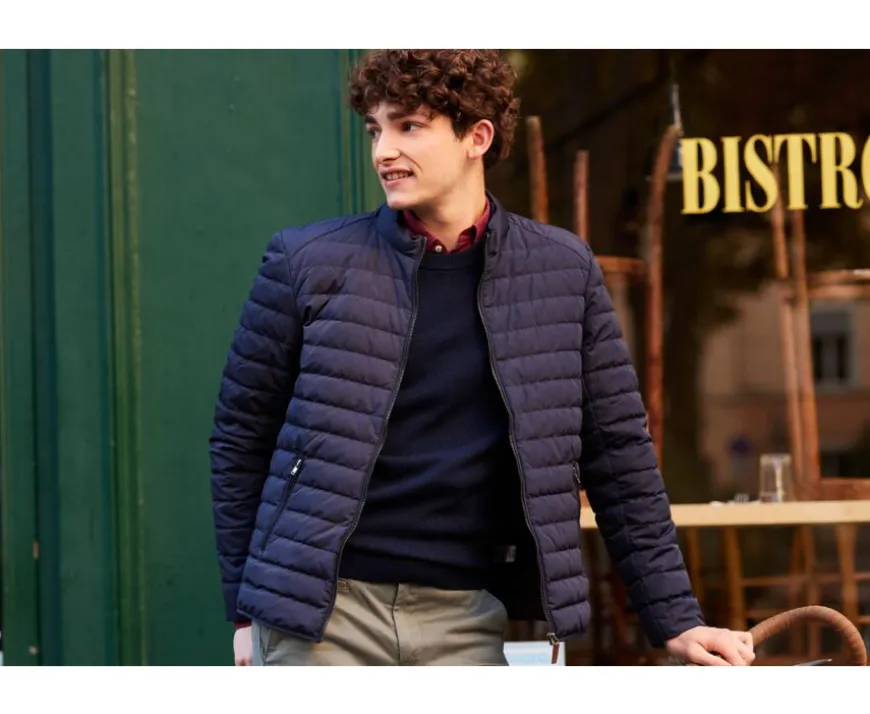 Chaqueta acolchada ligera de invierno para hombre Navy Sven Iii-Bexley Discount