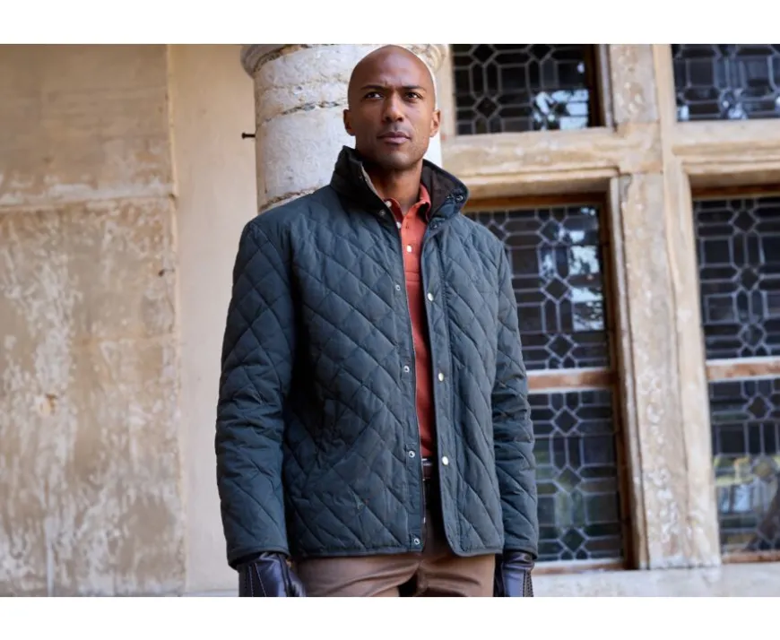 Chaqueta acolchada para hombre Verde oscuro Torsten Ii-Bexley Fashion