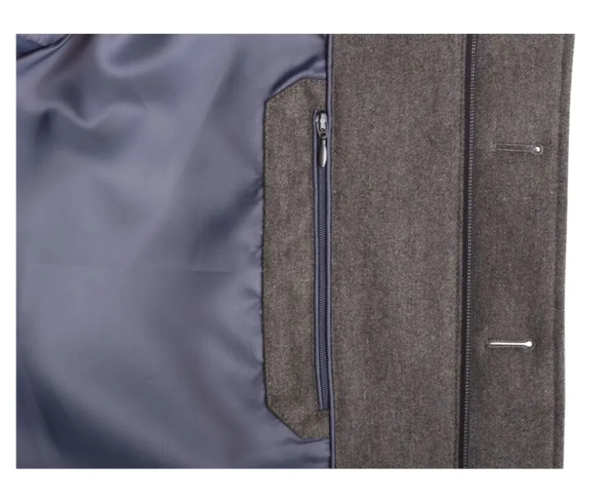 Chaqueta acolchada para hombre Topo Oscuro moteado Théophile-Bexley Cheap