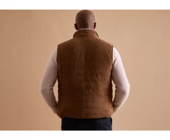 Chaqueta de cuero habana sin mangas para hombre Niklas-Bexley Fashion