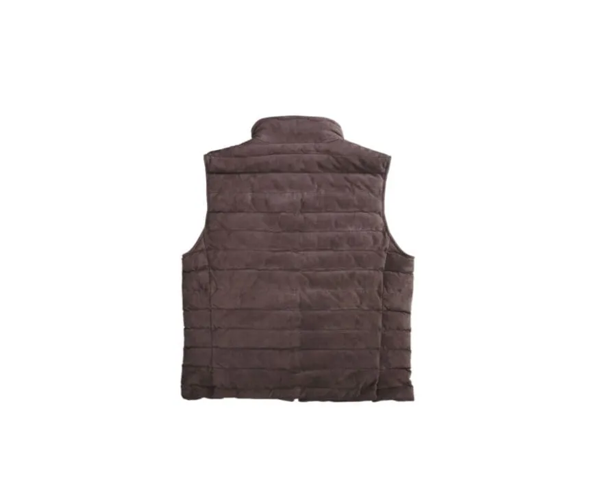 Chaqueta de cuero Pardo sin mangas para hombre Niklas-Bexley Cheap