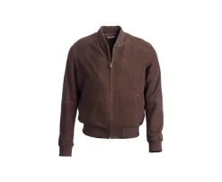 Chaqueta de cuero Terciopelo Pardo para hombre Sean Ii-Bexley Best Sale