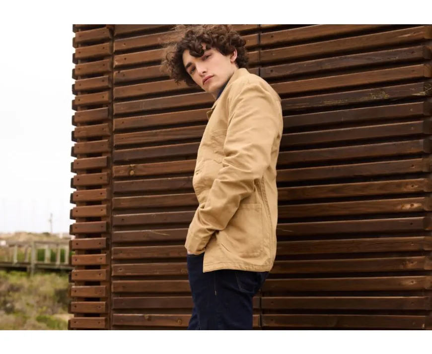 Chaqueta de pintor algodón/lino Desierto Faustinien-Bexley Discount