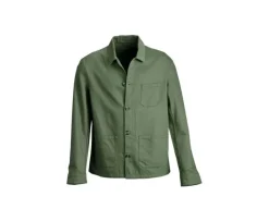 Chaqueta de pintor algodón/lino Verde Salvia Faustinien-Bexley Discount
