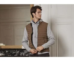 Chaqueta de plumas sin mangas para hombre Caramelo Niels Ii-Bexley New