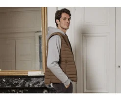 Chaqueta de plumas sin mangas para hombre Caramelo Niels Ii-Bexley New