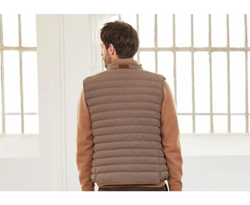 Chaqueta de plumas sin mangas para hombre Marrón Claro Niels Ii-Bexley Online