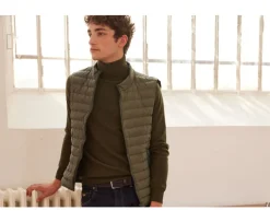 Chaqueta de plumas sin mangas para hombre Caqui Niels Ii-Bexley Online