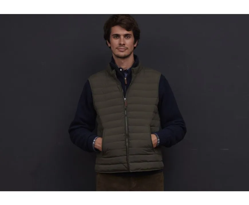 Chaqueta de plumas sin mangas para hombre Caqui Niels Ii-Bexley Flash Sale