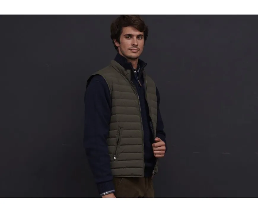 Chaqueta de plumas sin mangas para hombre Caqui Niels Ii-Bexley Flash Sale