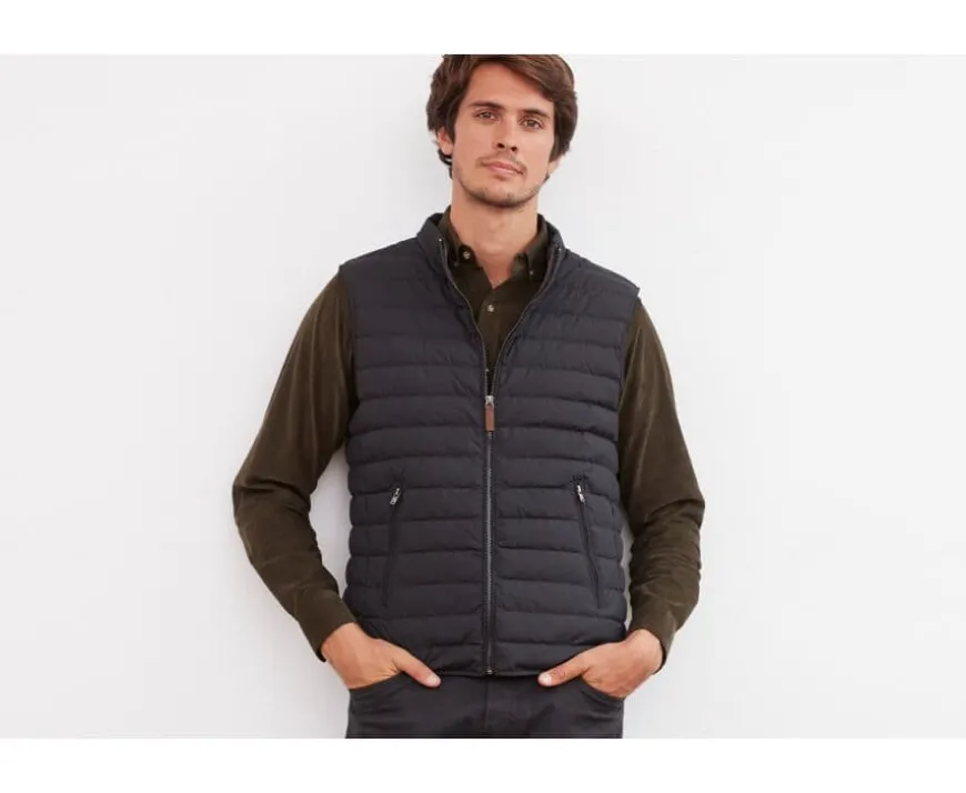 Chaqueta de plumas sin mangas para hombre Carbón Niels Ii-Bexley Discount