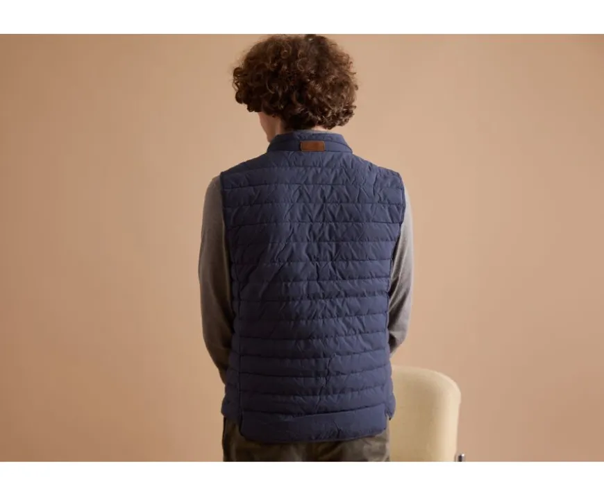 Chaqueta de plumas sin mangas para hombre Azul marino Niels Ii-Bexley Hot