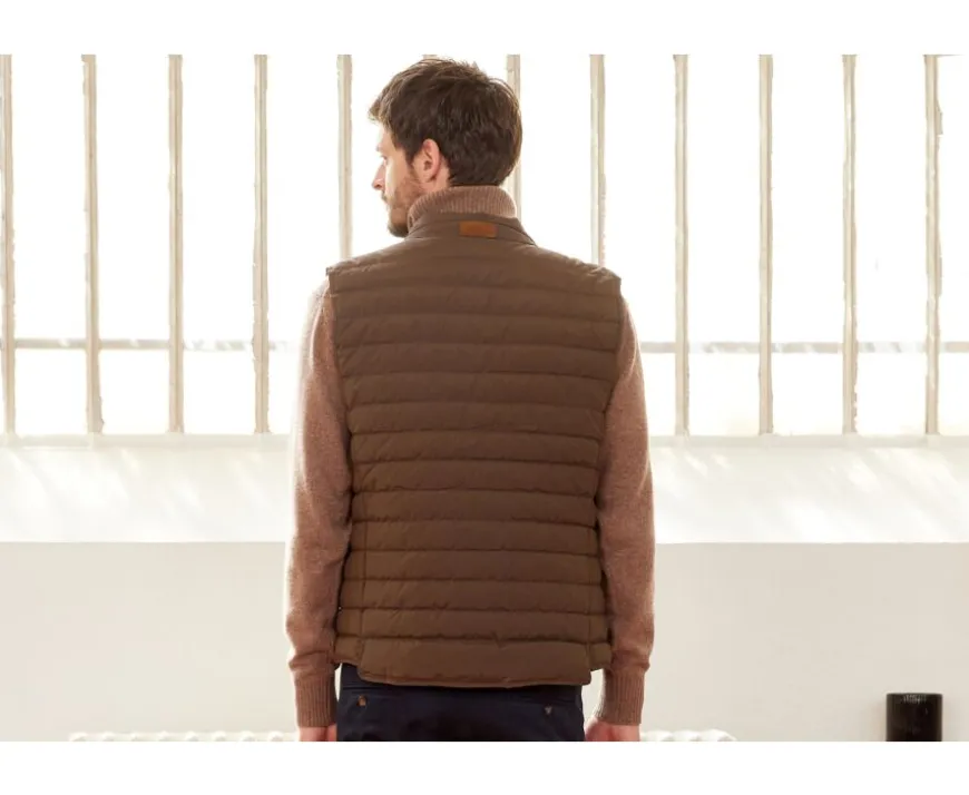 Chaqueta de plumas sin mangas para hombre Marrón Niels Ii-Bexley Online