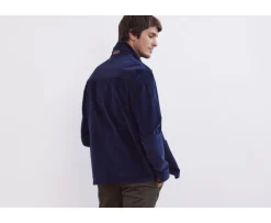Chaqueta de terciopelo para hombre Azul Índigo Fidélien-Bexley Outlet