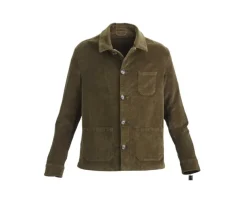 Chaqueta de terciopelo para hombre Aceituna Fidélien-Bexley Outlet