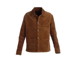 Chaqueta de terciopelo para hombre Camel oscuro Fidélien-Bexley Best Sale