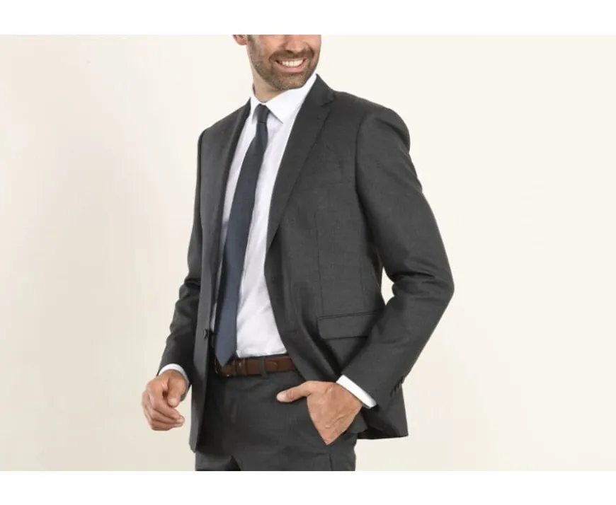 Chaqueta de traje Gris Oscuro moteado para hombre Lazare-Bexley Discount