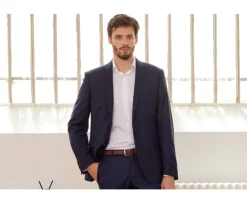 Chaqueta de traje hombre Azul petróleo Lazare-Bexley New