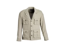 Chaqueta sahariana Verde militar Jalbert-Bexley Clearance