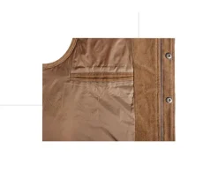 Chaqueta sin mangas terciopelo para hombre - Caqui Hilmar-Bexley Hot