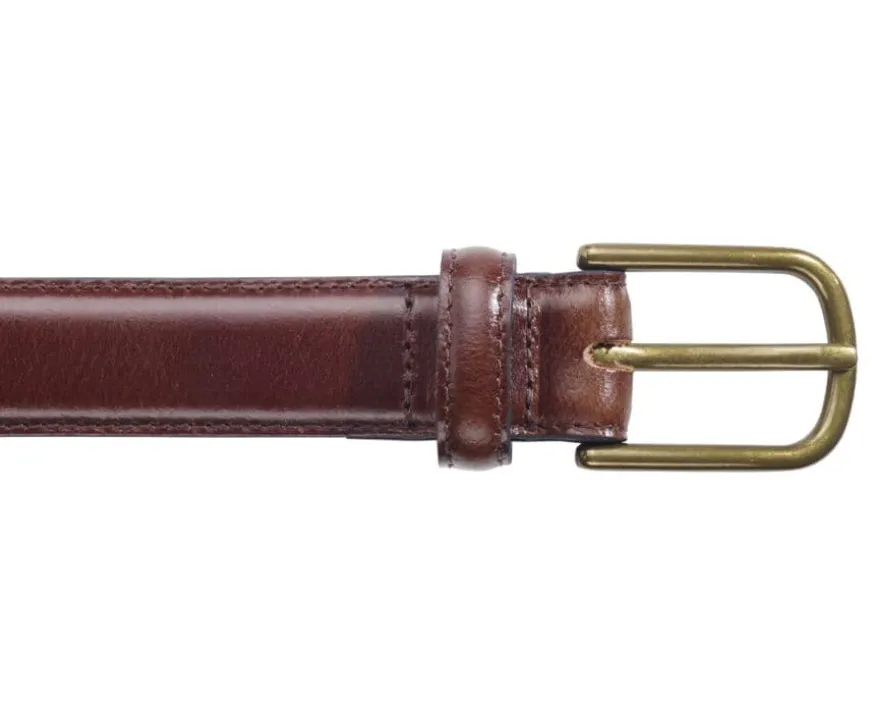 Cinturón de cuero hombre Chocolate patinado Southgate-Bexley Outlet