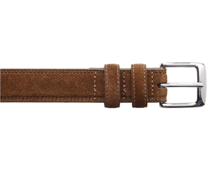 Cinturón de hombre en Terciopelo Habana Brixton Silver-Bexley Best Sale