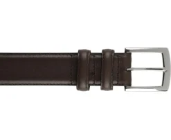 Cinturón de lujo para hombre Chocolate Westgate Silver-Bexley Best