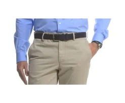 Cinturón de lujo para hombre de terciopelo Azul marino Westgate Silver-Bexley Best