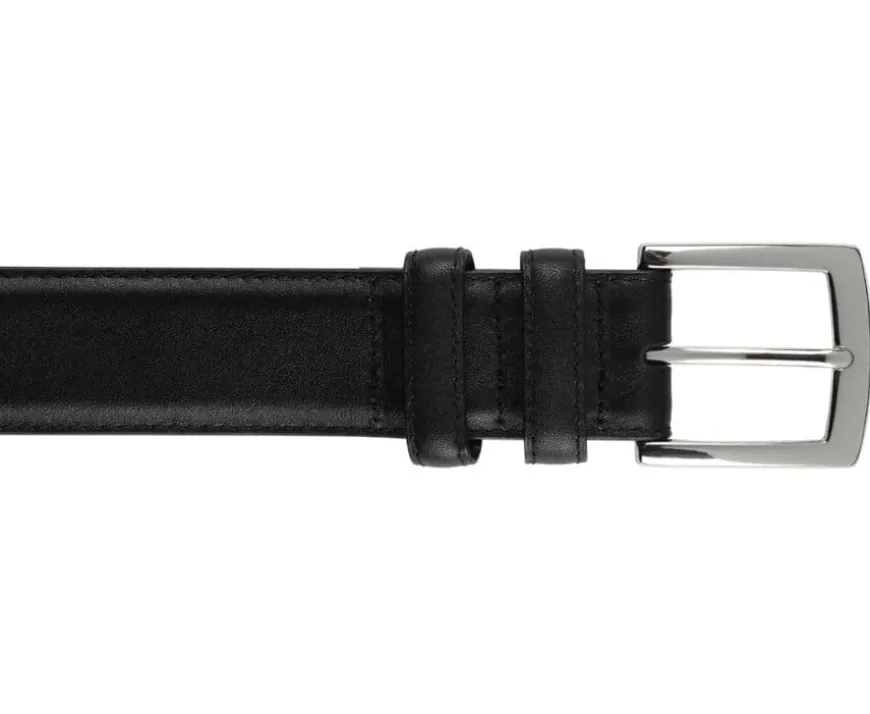 Cinturón de lujo para hombre Negro Westgate Silver-Bexley Flash Sale