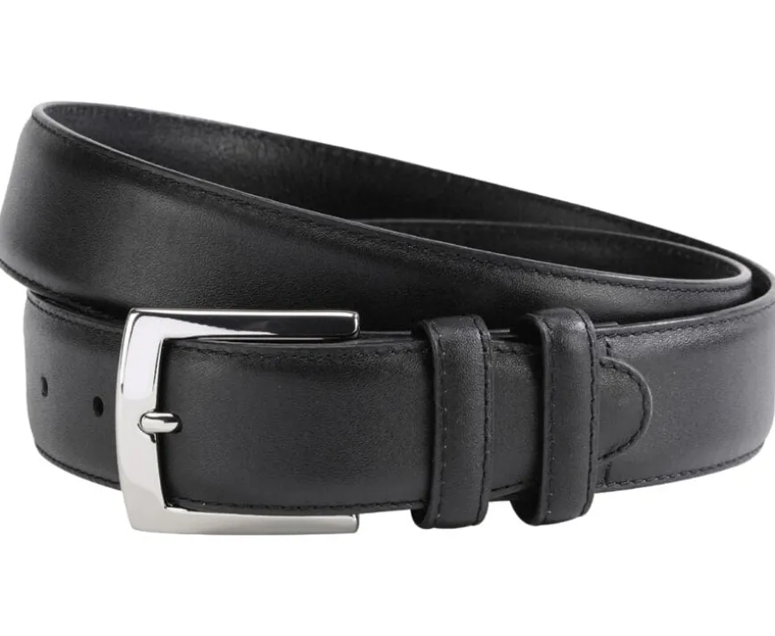 Cinturón de lujo para hombre Negro Westgate Silver-Bexley Flash Sale