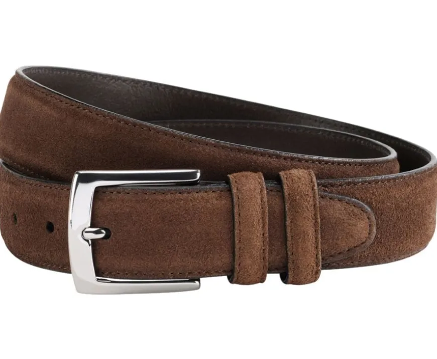 Cinturón de lujo para hombre terciopelo Habana Westgate Silver-Bexley Sale