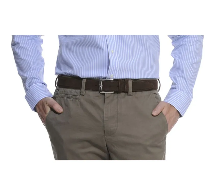 Cinturón de lujo para hombre terciopelo Habana Westgate Silver-Bexley Sale