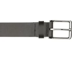 Cinturón de piel para hombre Negro Westwood Ii Silver-Bexley Best