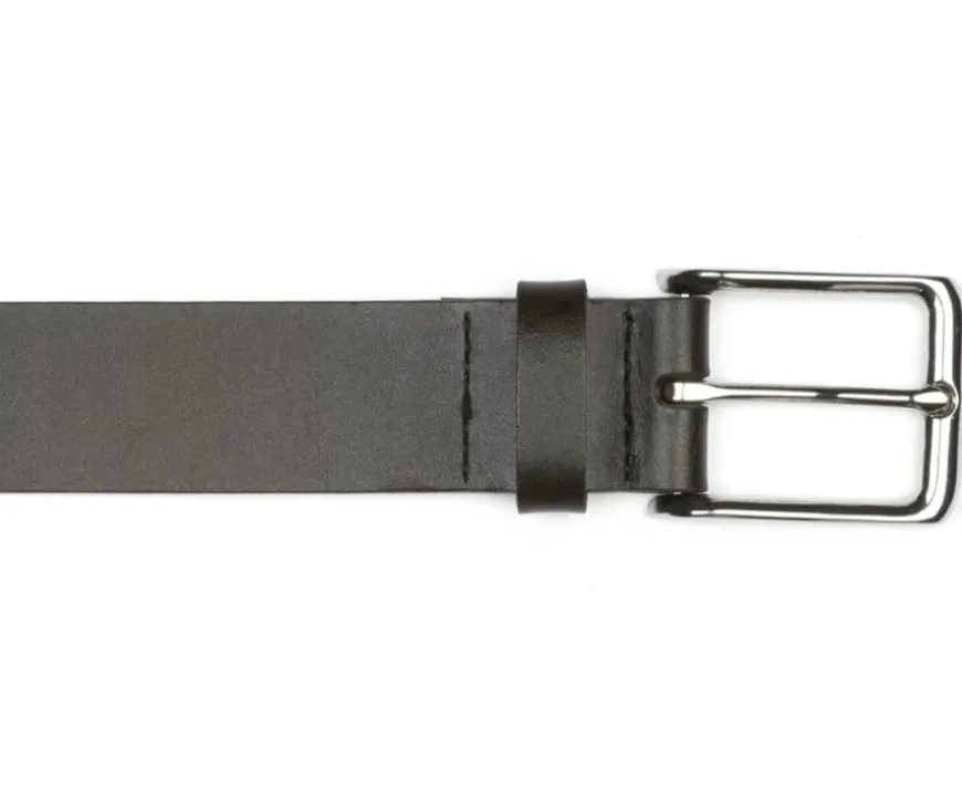 Cinturón de piel para hombre Negro Westwood Ii Silver-Bexley Best